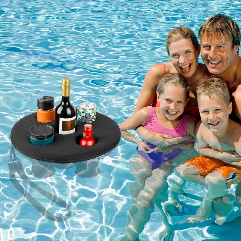 Generisch Schwimmender Getränkehalter, Whirlpools Trinktablett Mit 5 Löchern,Schwimmendes Tablett, G