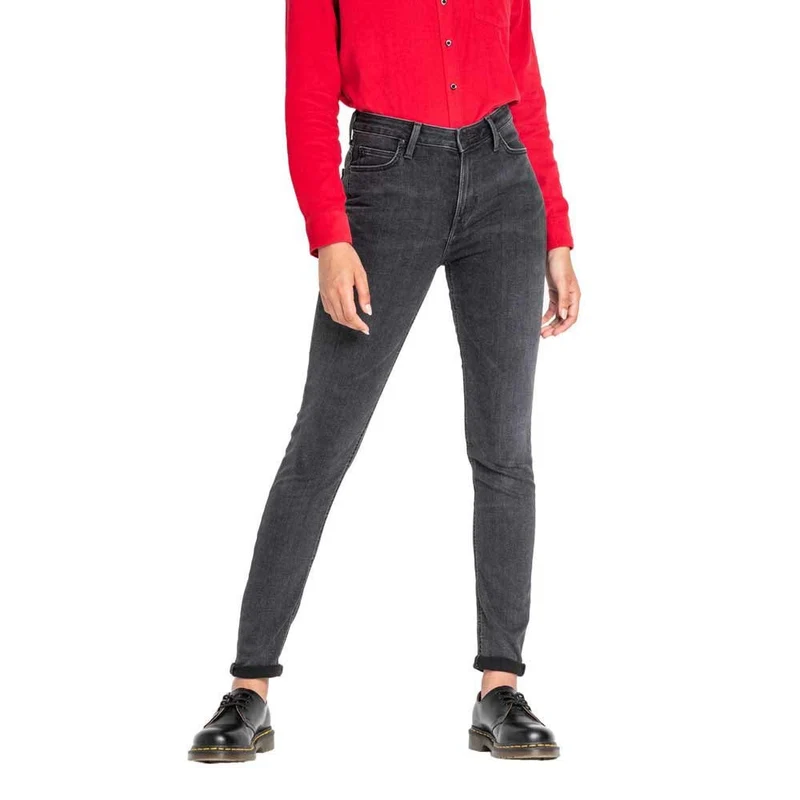 LEE - Jeans Damen - High Waist Skinny Fit - Scarlett High - Schwarz Rinse 25W / 33L Black Bucklin, 2