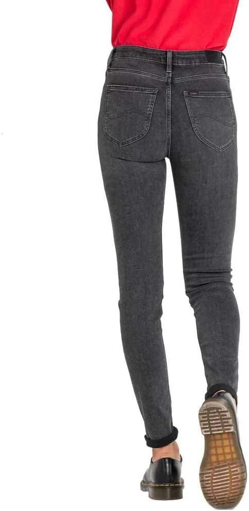 LEE - Jeans Damen - High Waist Skinny Fit - Scarlett High - Schwarz Rinse 25W / 33L Black Bucklin, 2