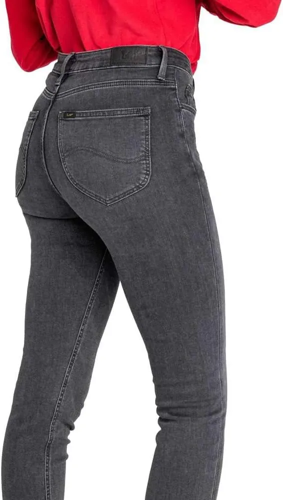 LEE - Jeans Damen - High Waist Skinny Fit - Scarlett High - Schwarz Rinse 25W / 33L Black Bucklin, 2