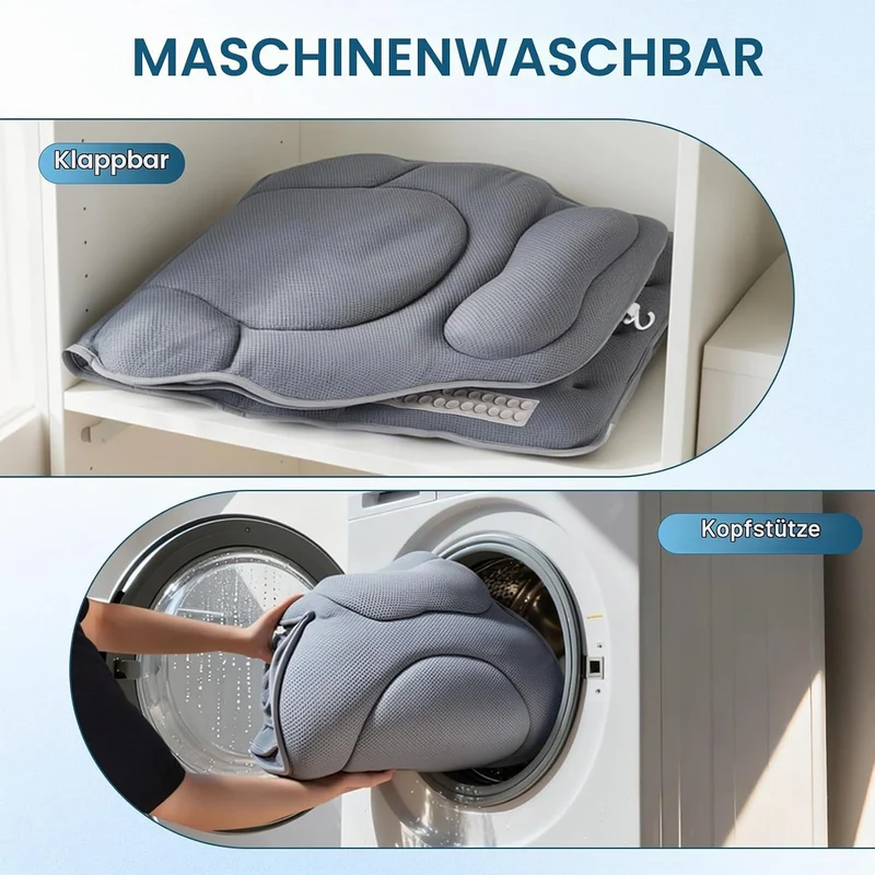 Badewannenkissen Ganzkörper Badekissen-Bequemes, stromlinienförmiges Design –extra Dicke – Stützt Ko
