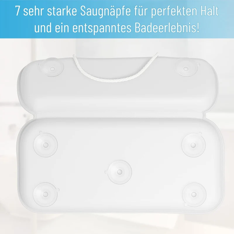 Sanilo Badewannenkissen, viele Bequeme Badekissen mit Motiv, Nackenkissen mit starken Saugnäpfen, wa