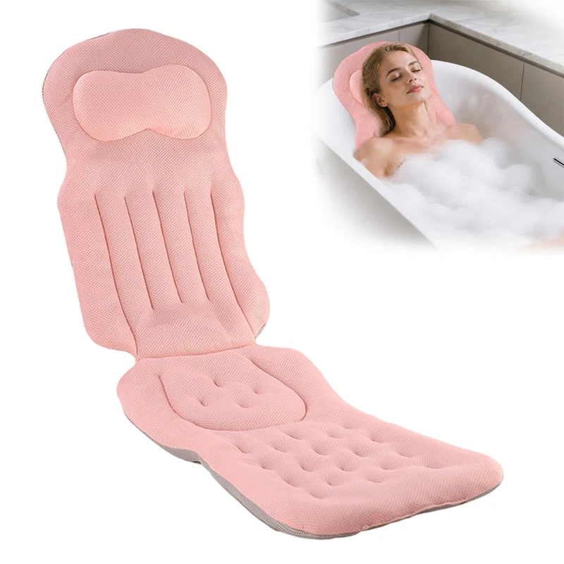 Badewannenkissen, Badewannenkissen Nacken für die Badewanne Rosa, Rosa