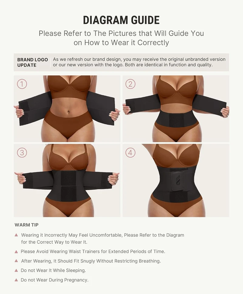 FeelinGirl Waist Trainer Bauchweggürtel Korsett Damen Bauchweg Bauchgürtel Shaper Trimmer Bauchkontr