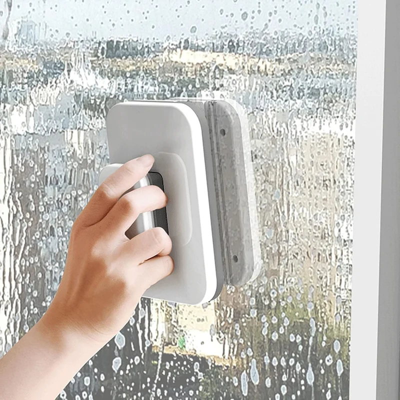 Magnetic window cleaner magnetischer fensterreiniger, Fensterputzer Magnetisch, Grosser Griff, Doppe