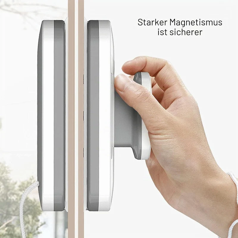Magnetic window cleaner magnetischer fensterreiniger, Fensterputzer Magnetisch, Grosser Griff, Doppe
