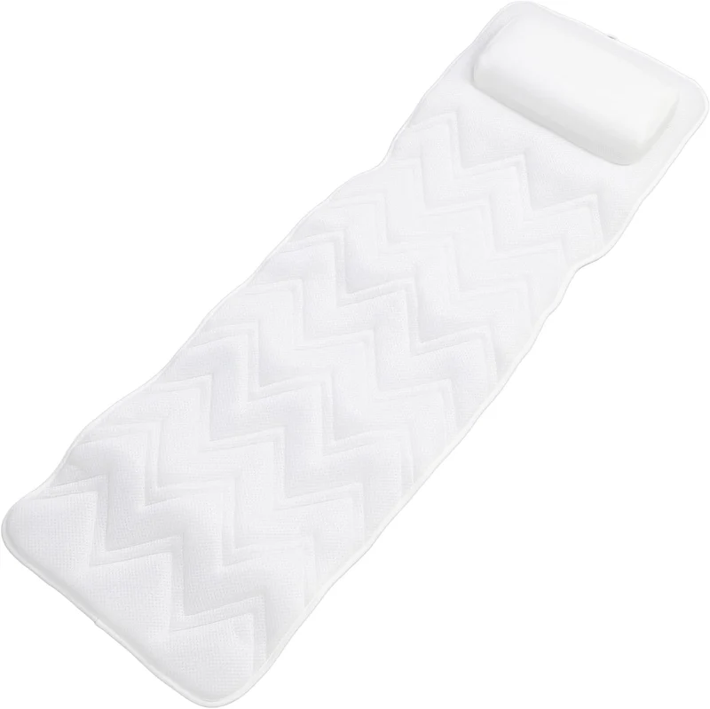Badewannenkissen Ganzkörper 126x41 cm mit Kopfstütze
