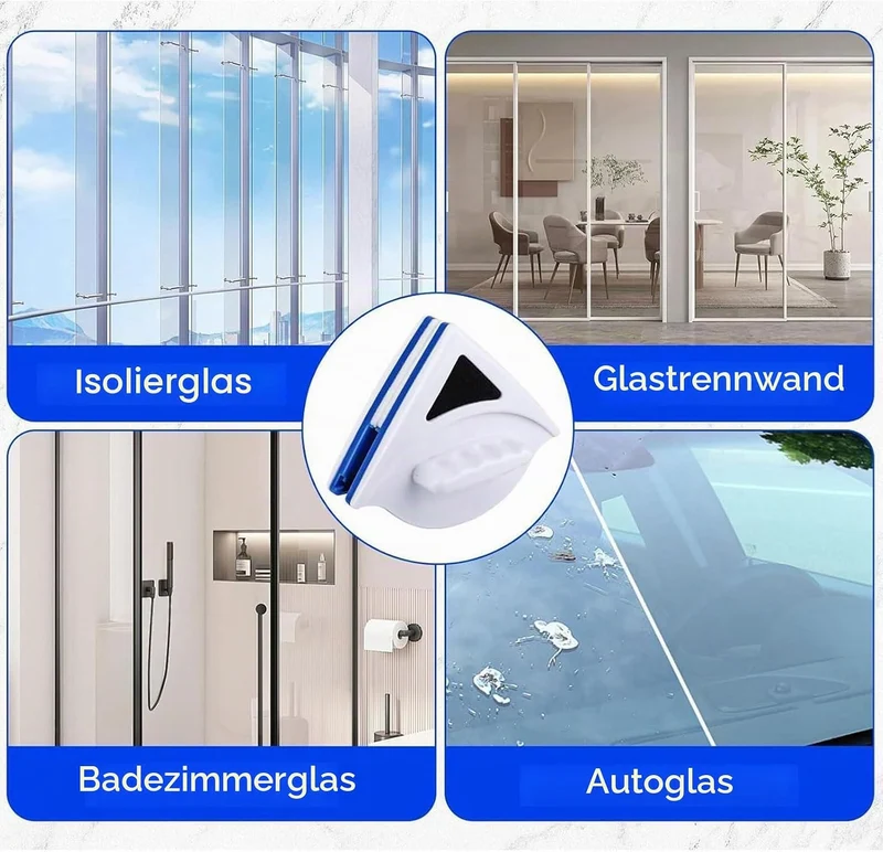 Doppelseitiger Glaswischer,Magnetische Fensterreiniger Doppelseitiger,Doppelseitiger Magnetischer Gl