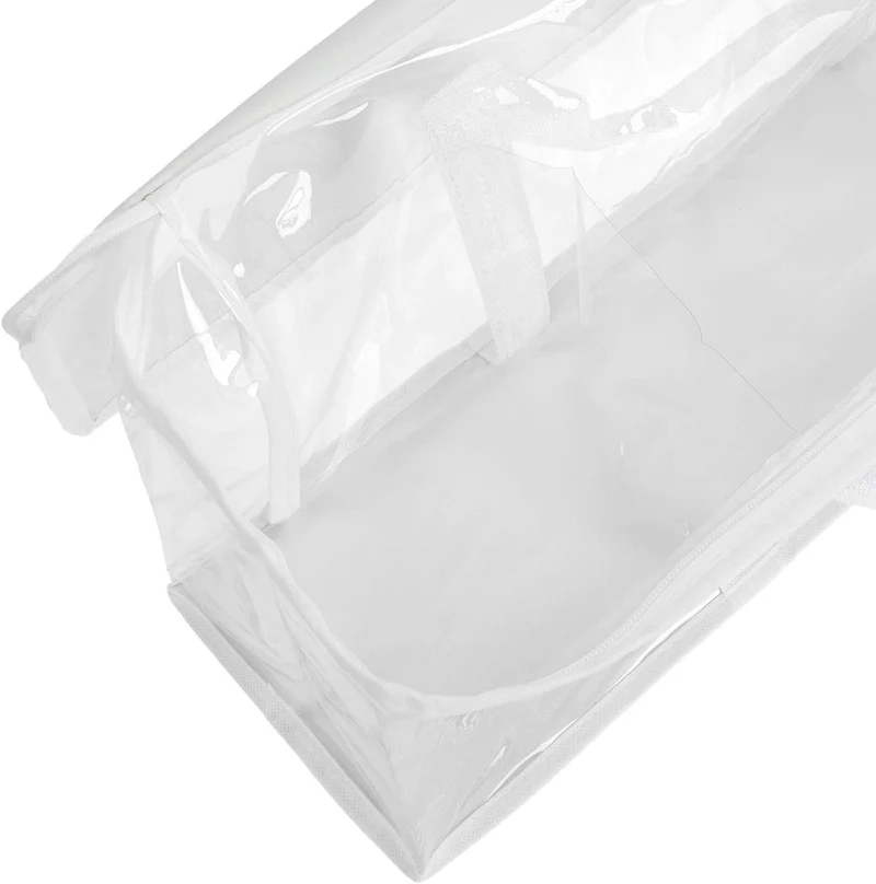 Fasmov DVD-Aufbewahrungstaschen für bis zu 160 DVDs (40 pro Beutel), Weiss, 4 Stück, Weiss