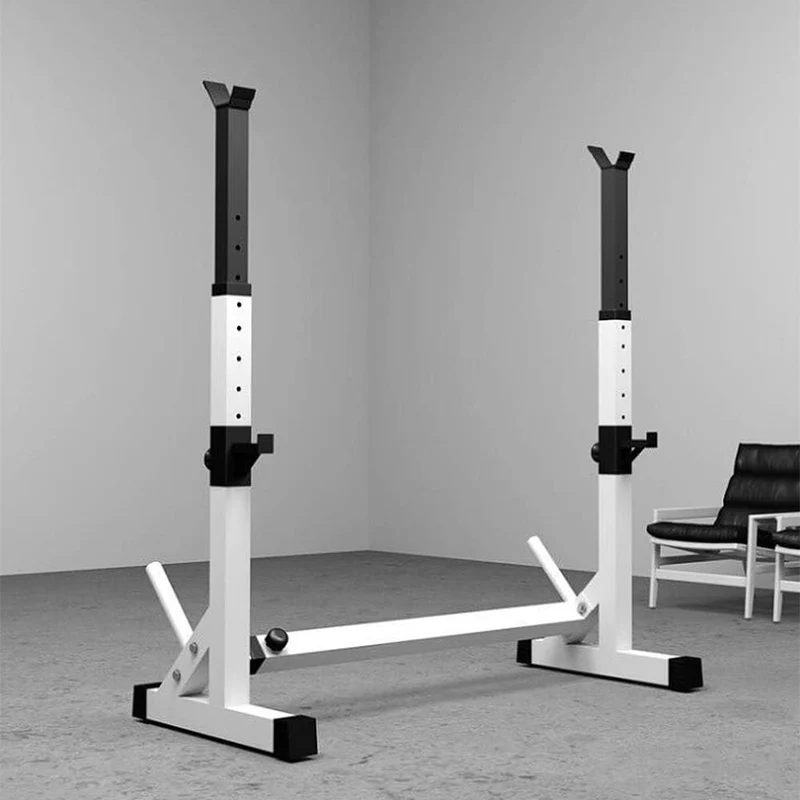 sarah Hantelständer Langhantelstander Kniebeuge Squat Rack Einstellbare 80-150 cm Hantelablage 200 K