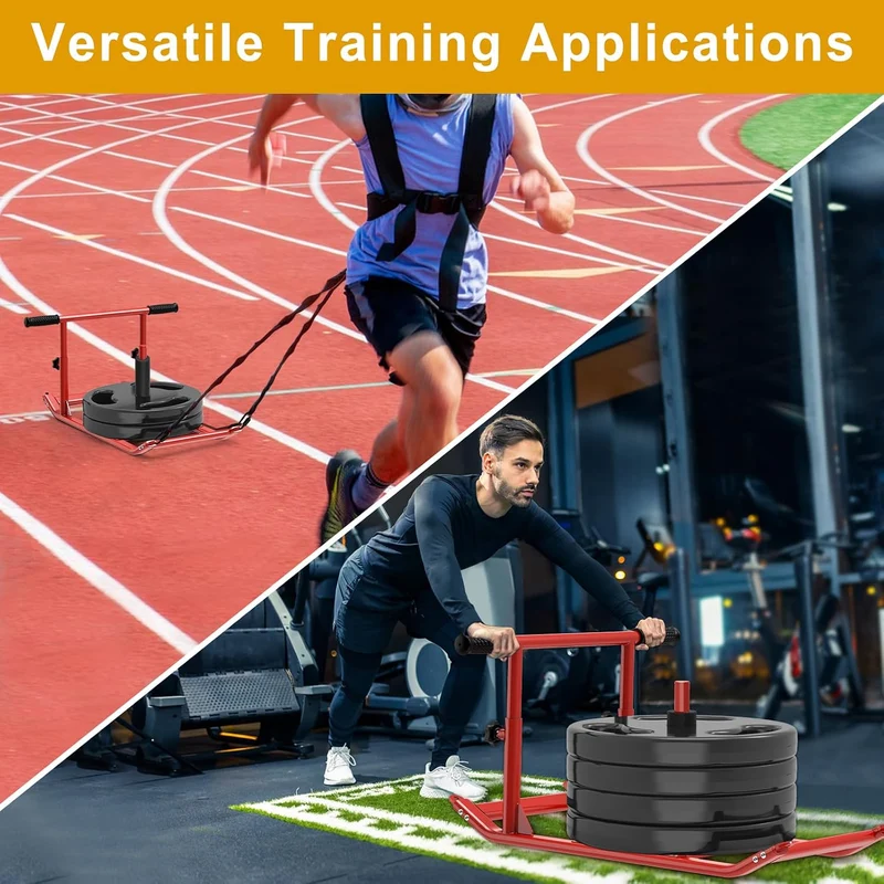 Kipika Gewichtsschlitten, Workout Schlitten für Training Outdoor, Verbessert Geschwindigkeit und Mus