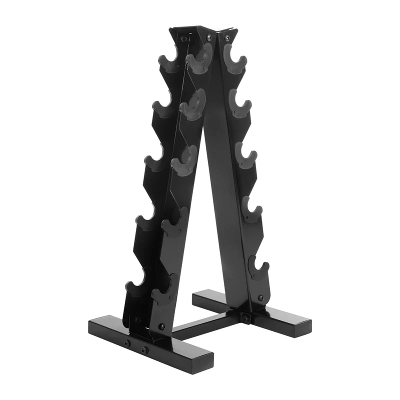 A-Rahmen Hantelständer Nur Ständer, Gewicht Halter Rack für Home Gym, 5-Tier Stahl Hantelständer Kur