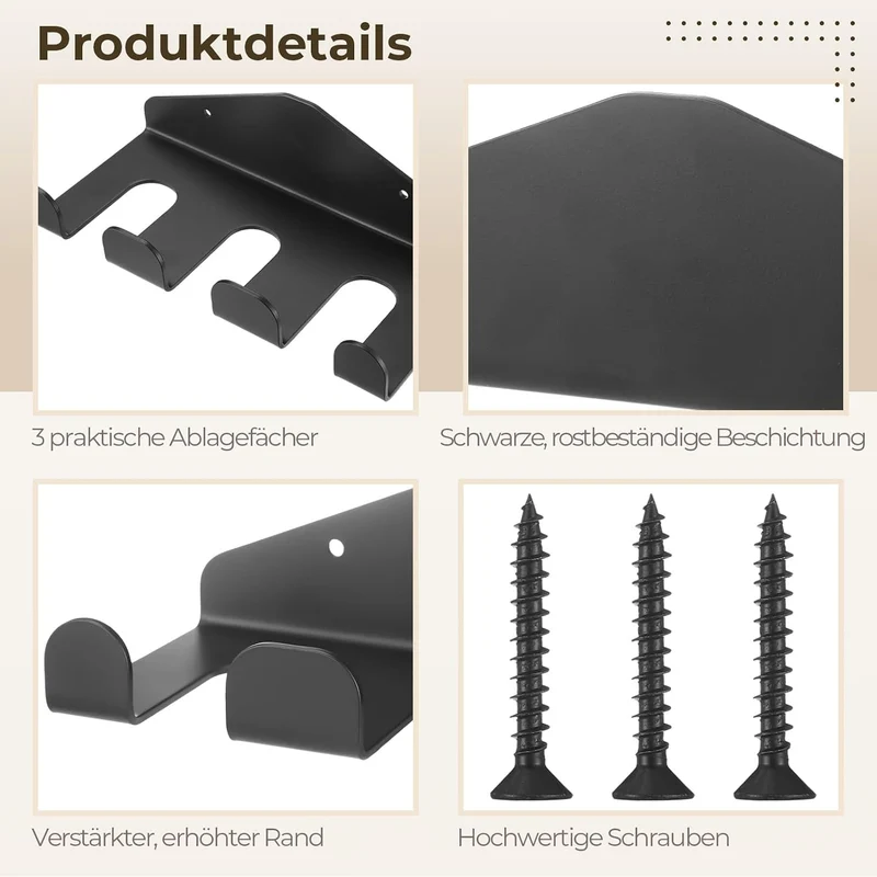 Ständer Vertikaler Barbell Halter mit 3 Steckplätzen, Wandmontage Heavy-Duty Barbells Storage Rack,