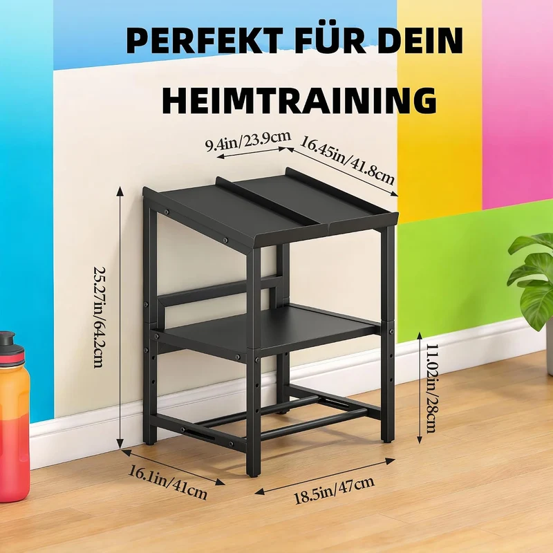 lesolar Hantelständer 3-stufig Verstellbar 300KG Kurzhantelregal Heimstudio