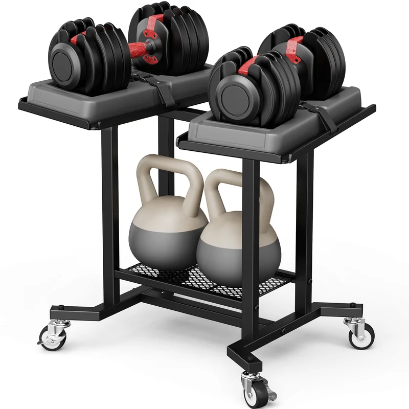 Nur Hantelständer, passend für verstellbares Gewicht von 180 kg, robuster Ständer für das Fitnessstu