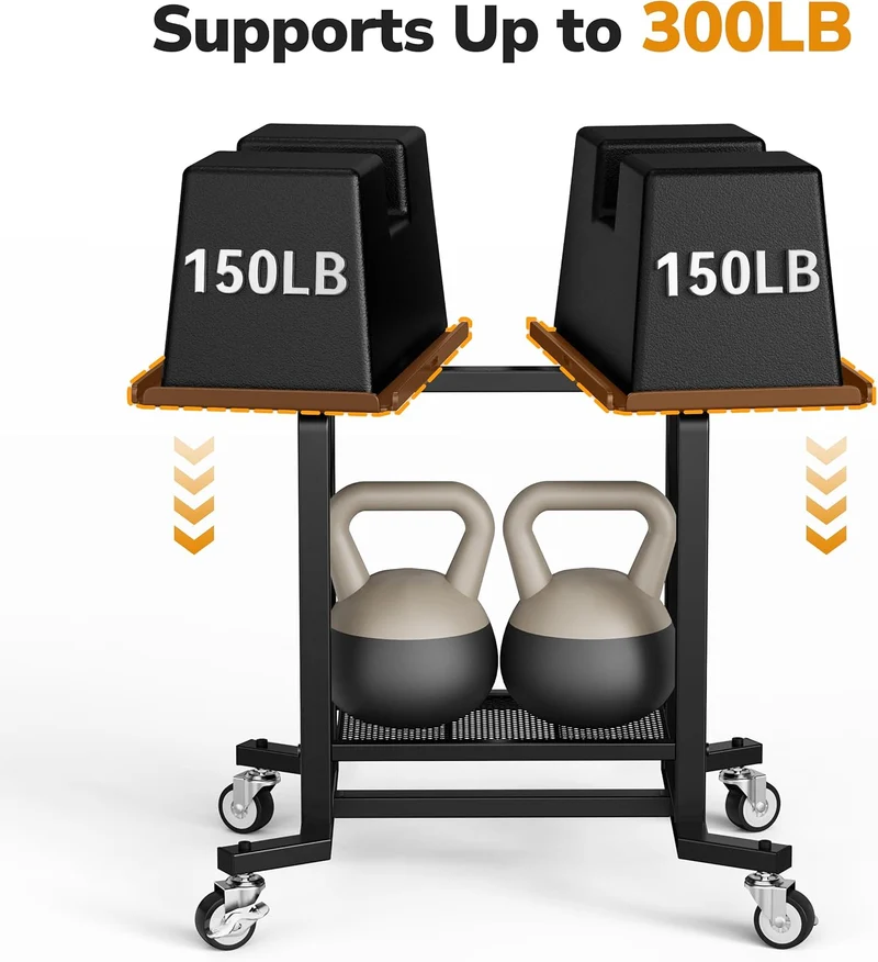 Nur Hantelständer, passend für verstellbares Gewicht von 180 kg, robuster Ständer für das Fitnessstu