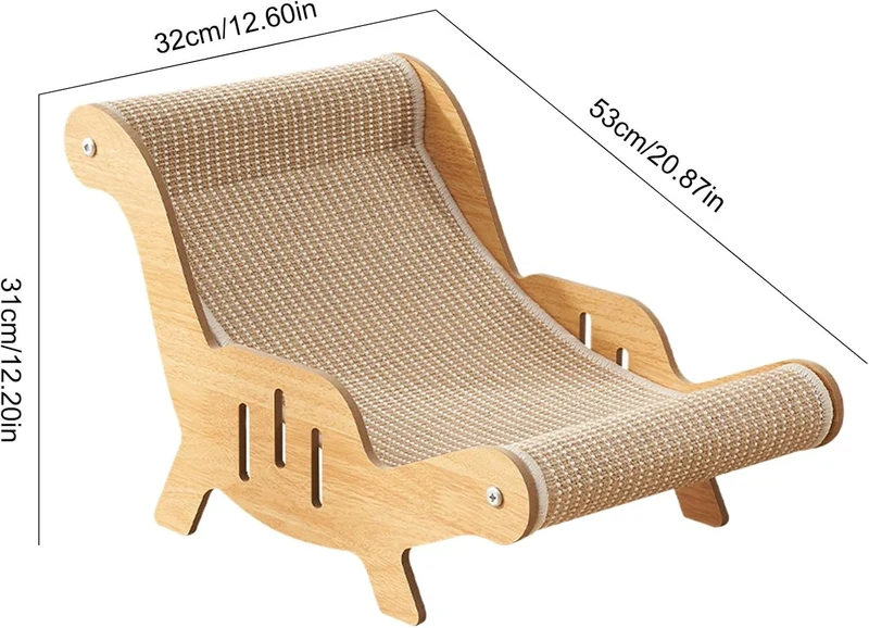 Katzen Sisal Liegestuhl Katzenbett Sisal Stuhl 53x31x32cm Cat Couch Scratcher Cat Croboker Lounge Kr