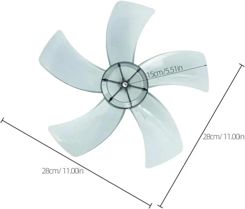 Ciieeo 11 Zoll Tischventilator Ersatz Für 300-mm-standventilatoren Einfache Installation Waschen