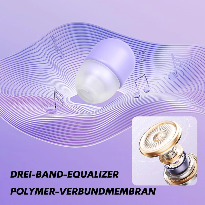 Unsichtbare kleine Schlaf Kopfhörer kabellos Bluetooth im Ohr Wireless in Ear Mini Kopfhörer Sleep E