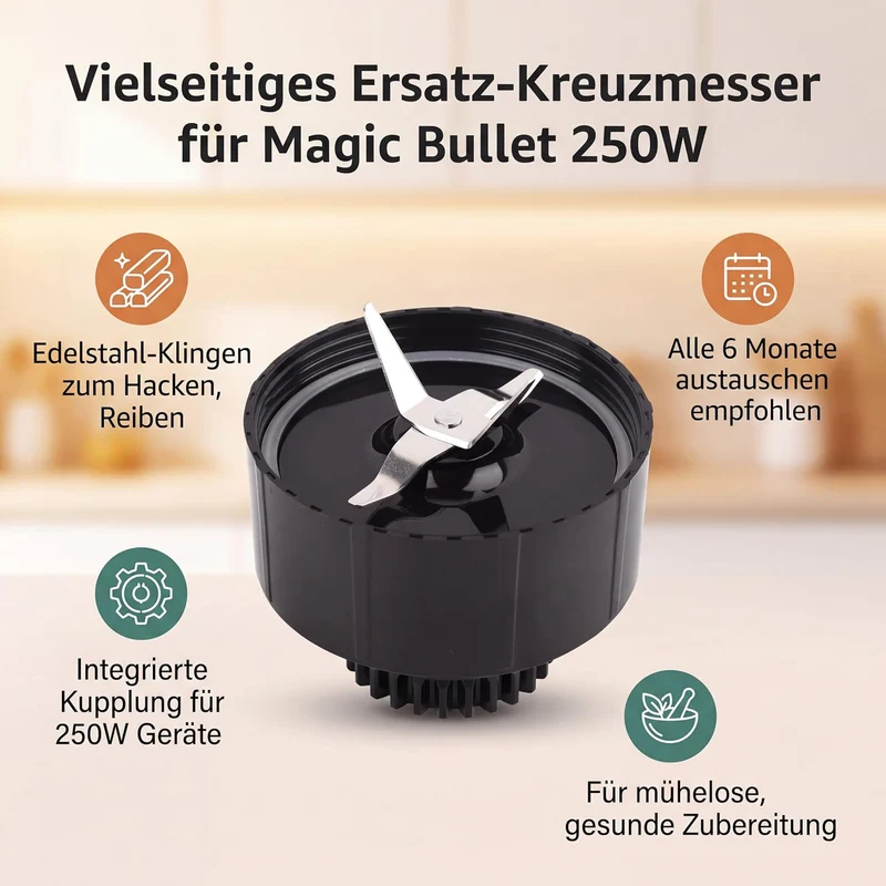 Zusatzmesser Entsafter-Kreuzklinge Ersatzklinge, Mixer Entsafter Küchen Zubehör Mixer Ersatzteile Bl