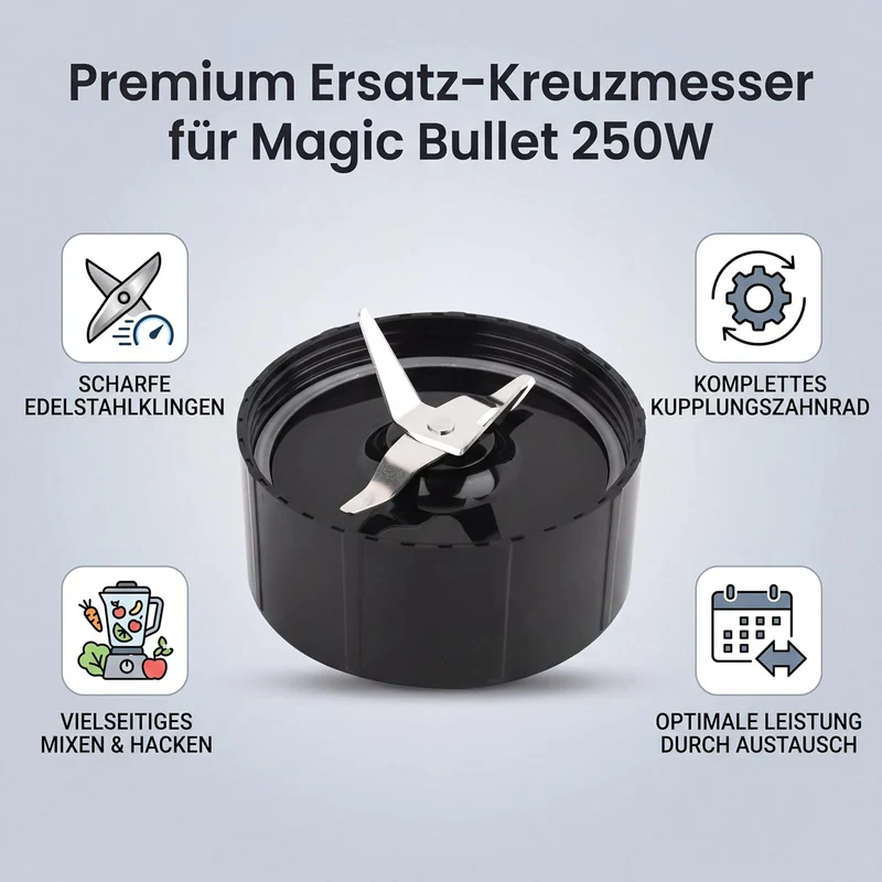 Zusatzmesser Entsafter-Kreuzklinge Ersatzklinge, Mixer Entsafter Küchen Zubehör Mixer Ersatzteile Bl