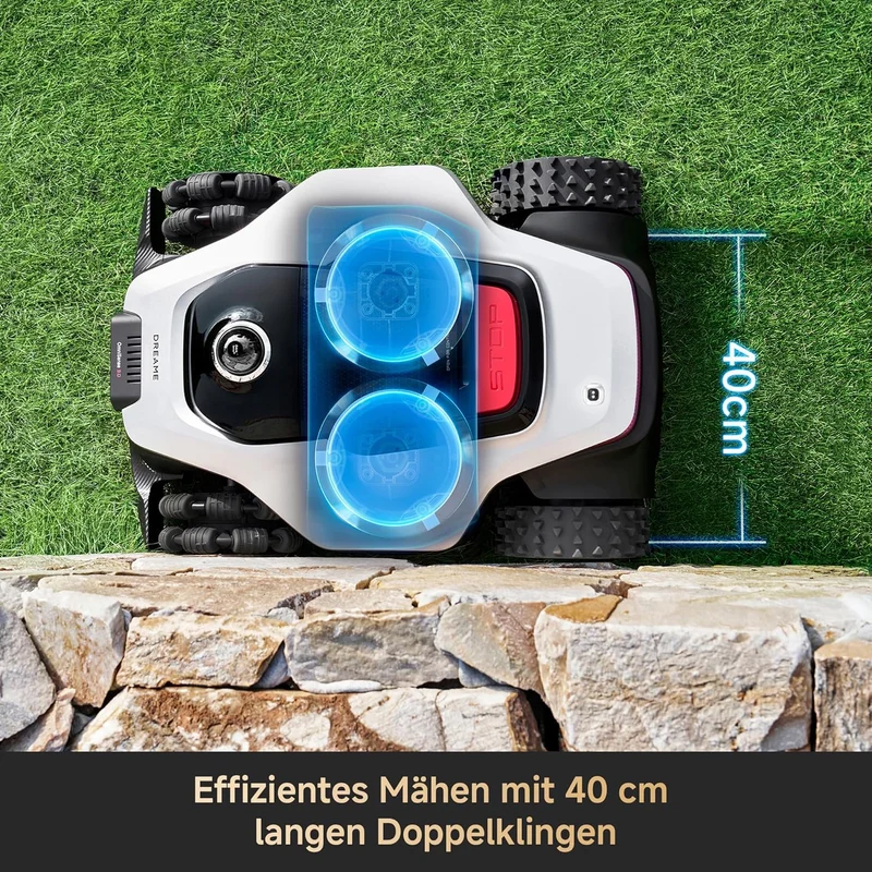 DREAME A3 AWD Pro 3500 Robot-Rasenmäher, für 3500 m², 4WD-Nabenmotoren, ohne RTK, 360° 3D-LiDAR & KI