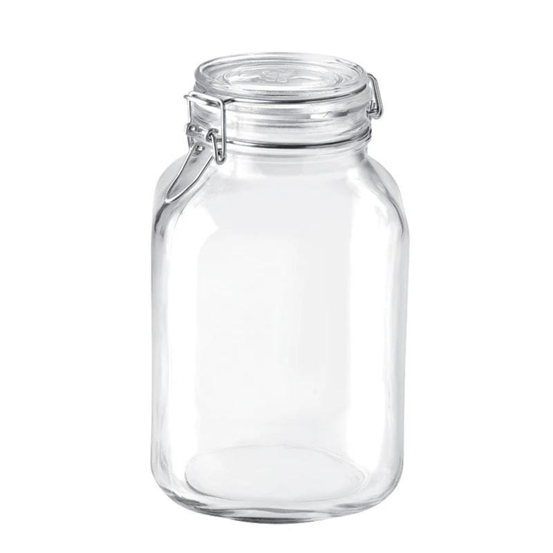 Bormioli Rocco Fido EINKOCHGLAS 3 LT. MIT BUEGELVERSCHLUSS, Glas, Durchsichtig, 1-Pack 3L US, 3L US