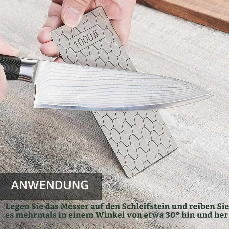 Diamant Schleifstein, 5 Stück Messerschärfer Diamant Messerschärfer, Schleifstein Diamantschleifstei