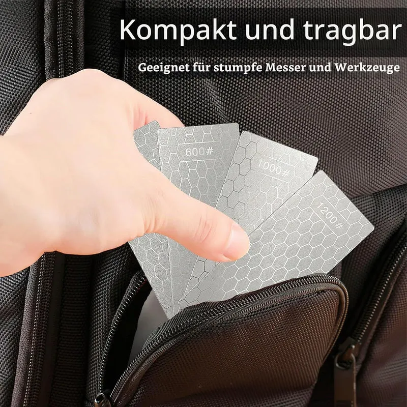Diamant Schleifstein, 5 Stück Messerschärfer Diamant Messerschärfer, Schleifstein Diamantschleifstei