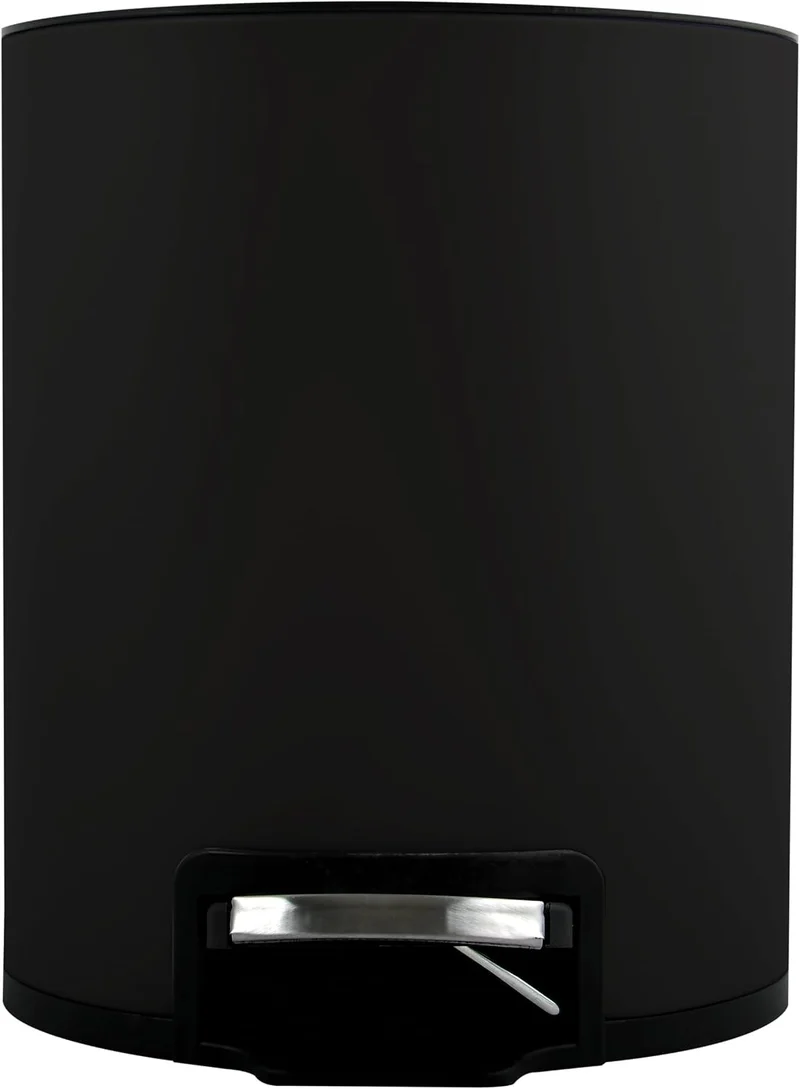 Spirella - Treteimer Edelstahl RIKU Mattschwarz 5L, Mattschwarz 5L