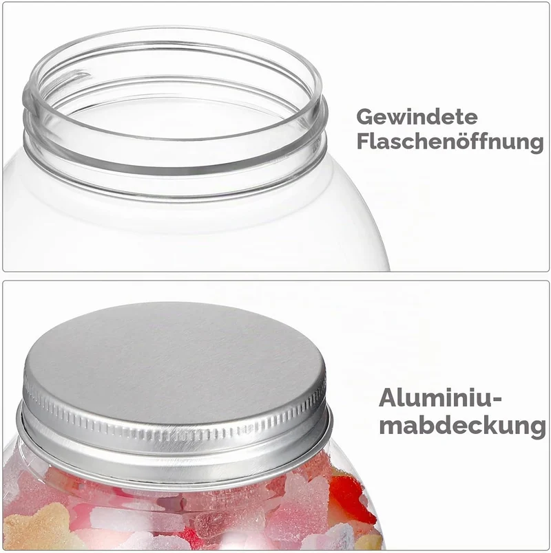 Gatuida 10Stücke Befüllbare Weihnachtskugeln Transparente Süssigkeitenflaschen Wiederverwendbare DIY