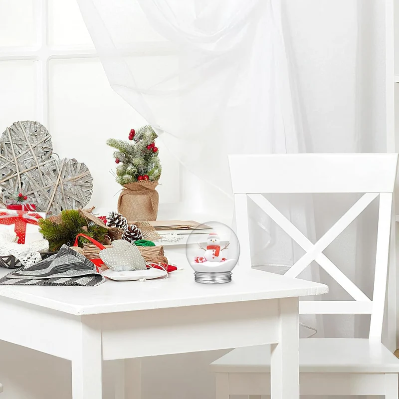 Gatuida 10Stücke Befüllbare Weihnachtskugeln Transparente Süssigkeitenflaschen Wiederverwendbare DIY