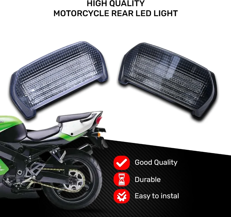 aVDB-moto LED Bremslicht/Rücklicht kompatibel mit KAWASAKI GPZ 1100 1995-1998 Plug & Play mit integr