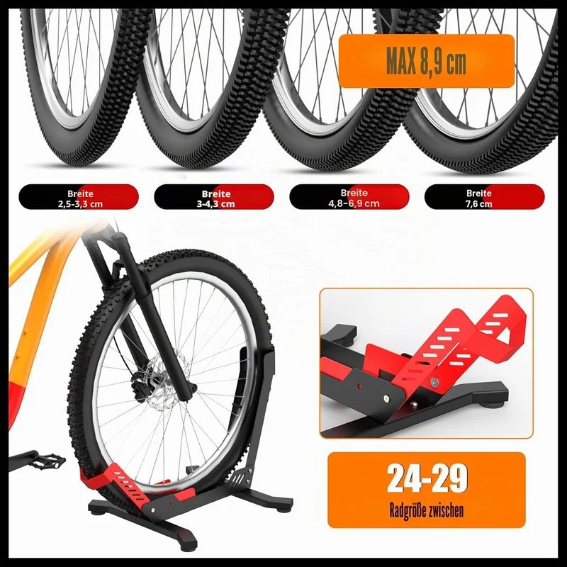 IMAYCC Professional Fahrradständer für 26-29 Zoll Mountainbike E-bike Rennrad MBT Boden für die Aufb