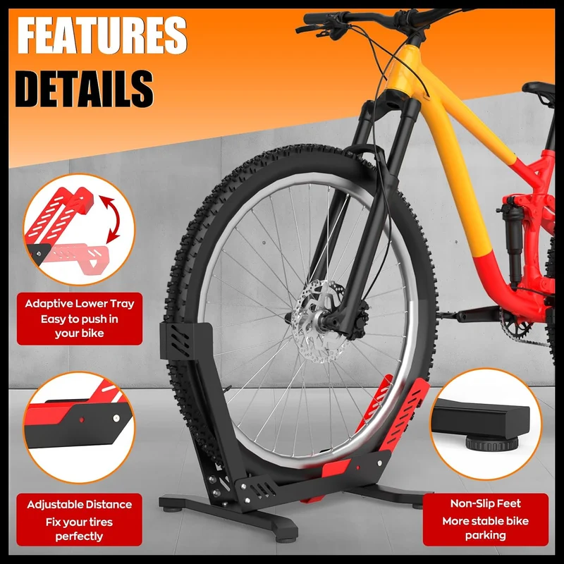 IMAYCC Professional Fahrradständer für 26-29 Zoll Mountainbike E-bike Rennrad MBT Boden für die Aufb