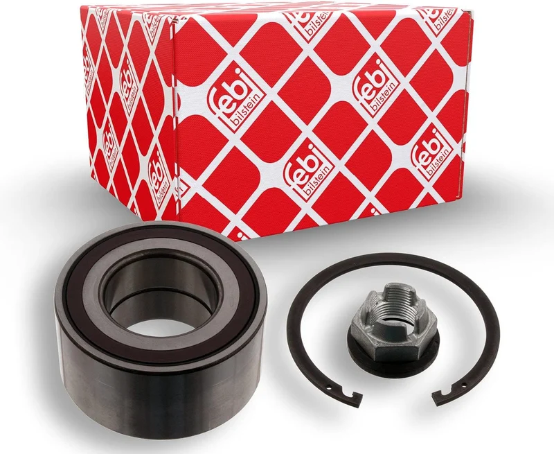 febi bilstein 33988 Radlagersatz mit Kronenmutter und Sicherungsring , 1 Stück