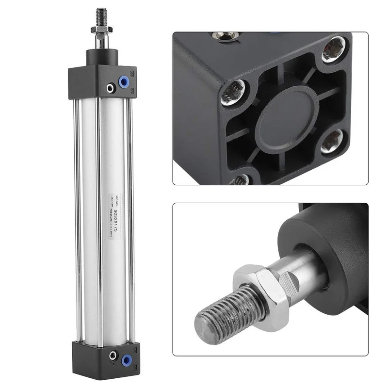 Pneumatikzylinder, 32 mm Bohrung 200 mm Hub Pneumatikzylinder Doppelwirkend und Einzelstangen Arbeit
