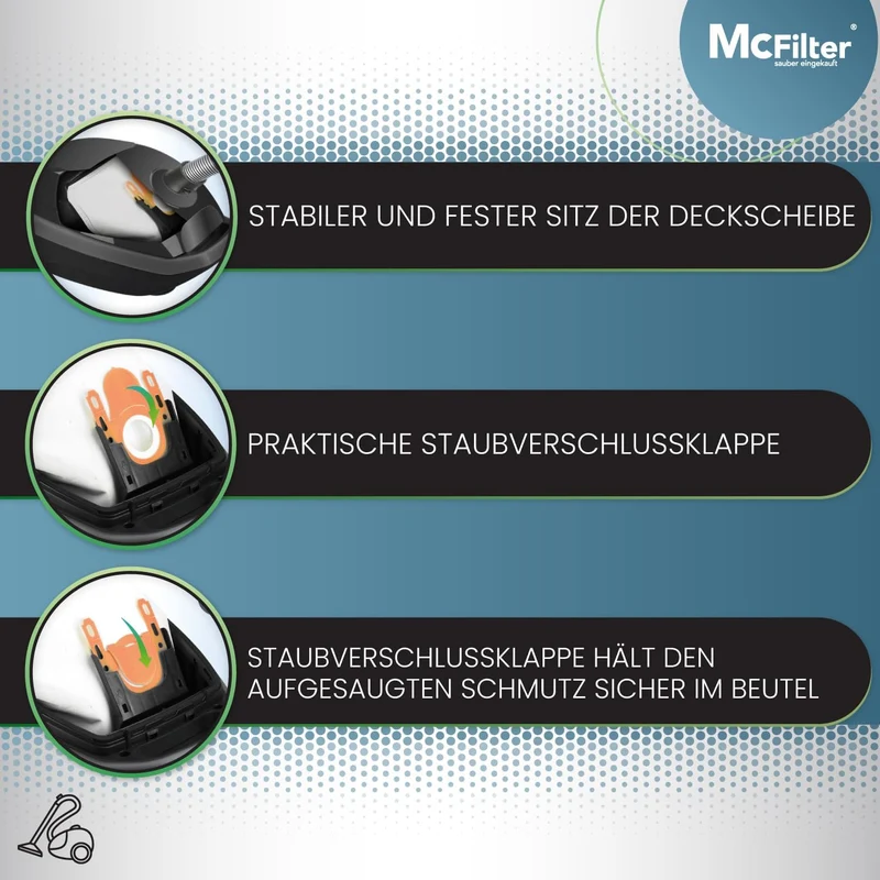 20 Staubsaugerbeutel geeignet für BOSCH BGL 8 Serie, BGL8332 Perfectionist, BGL8334, BGL8440, In'gen