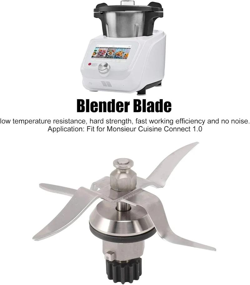 Edelstahl-Mixmesser 4-Blatt-Mixmesser 12 Zähne rostfrei für SKMK1200A1 SKMK1200B2