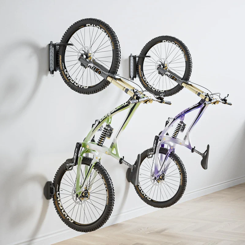 Fahrrad Wandhalterung, Wyxron Fahrradträger Vertikal Fahrradständer Schwenkbare 32kg Tragkraft mit F