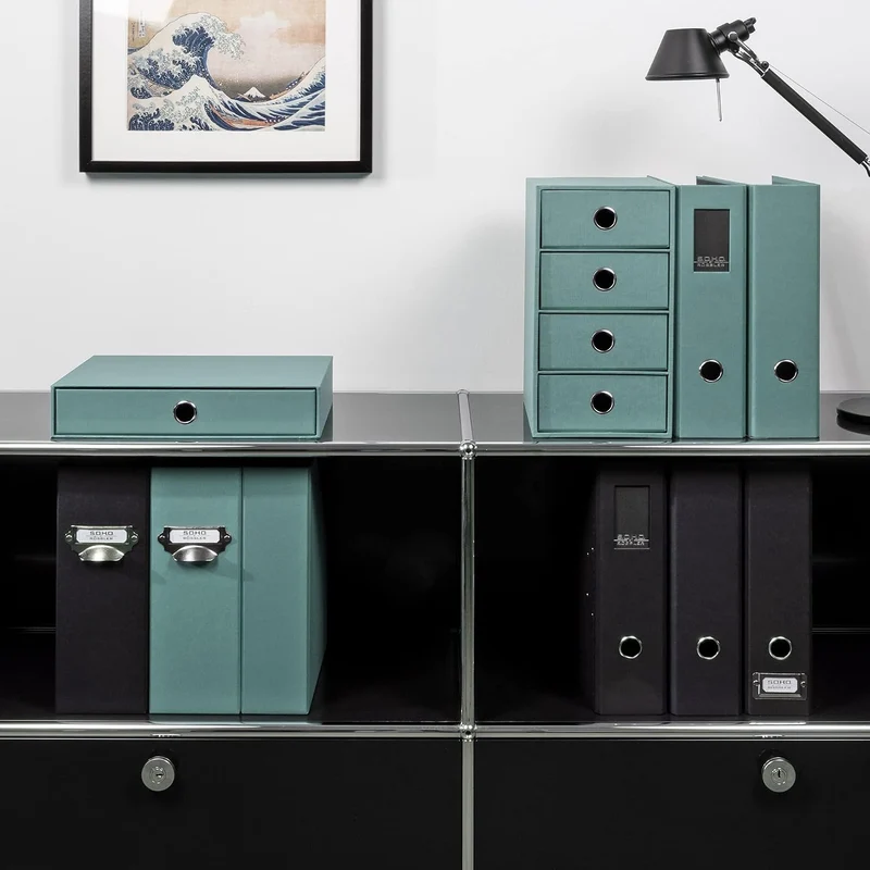 Rössler SOHO 1er Schubladenbox aus Papier | Büro Organizer Schreibtisch | Büro Zubehör & Bürobedarf