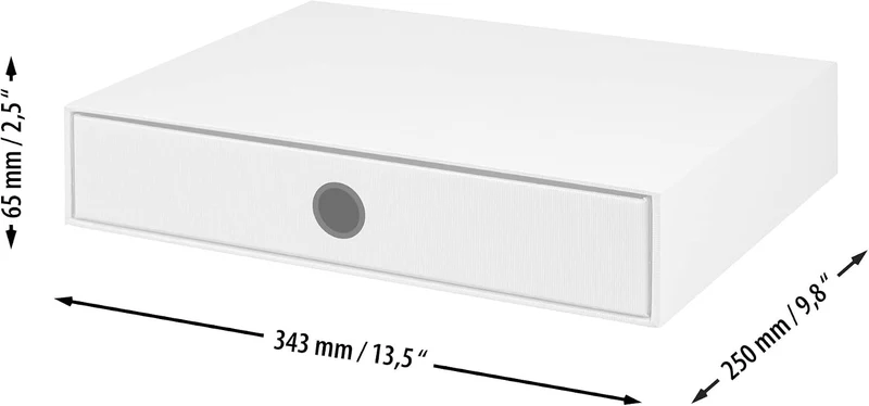Rössler SOHO 1er Schubladenbox aus Papier | Büro Organizer Schreibtisch | Büro Zubehör & Bürobedarf