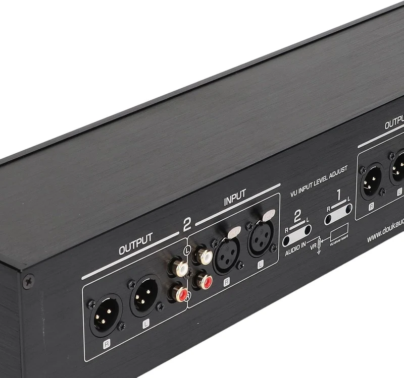 4 -Wege Vu Meter 3 Gain XLR Switcher Ein Soundindikator 100? 240 V US -Stecker TOR 100? 240V US Stec
