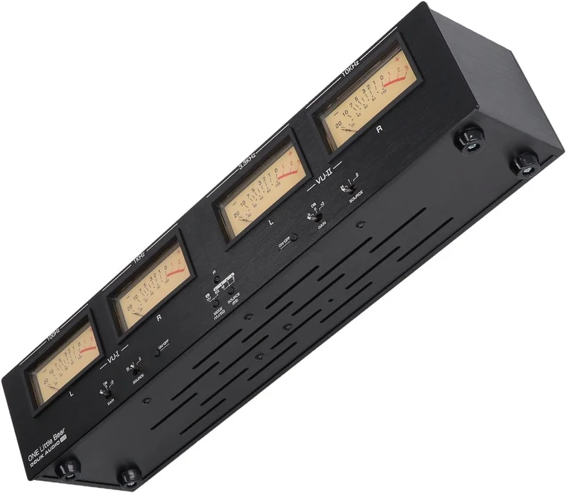 4 -Wege Vu Meter 3 Gain XLR Switcher Ein Soundindikator 100? 240 V US -Stecker TOR 100? 240V US Stec
