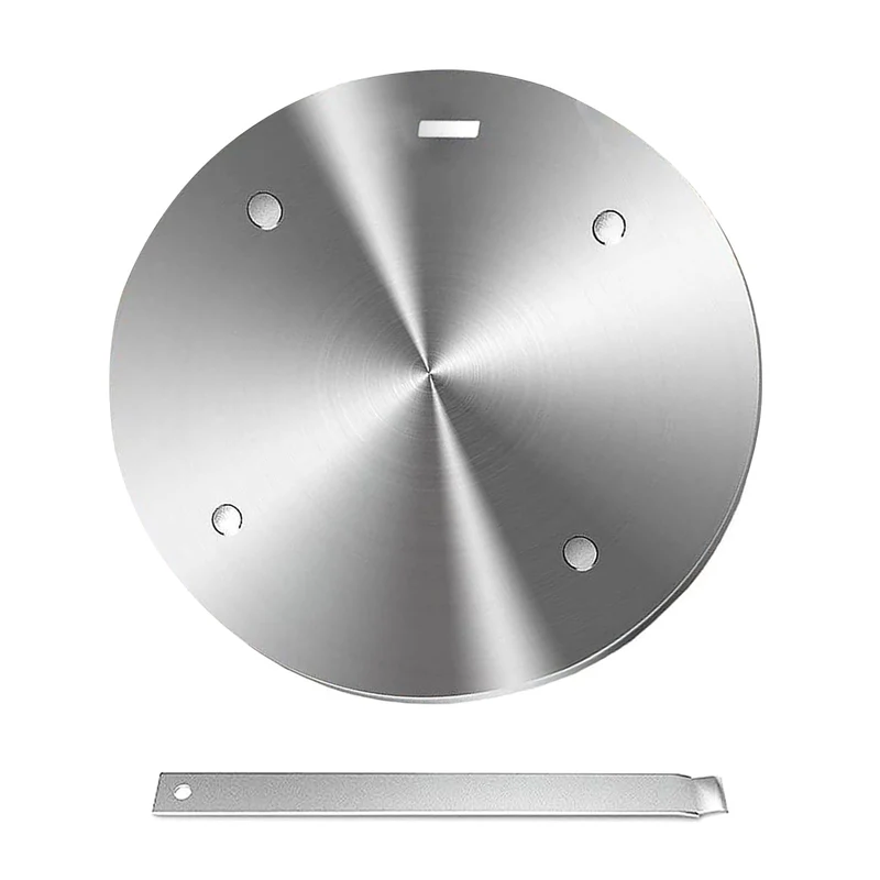 Universal Induktion Adapterplatte Ø 24 cm, Induktionsadapter für Gasherd, Edelstahl Wärme Induktion