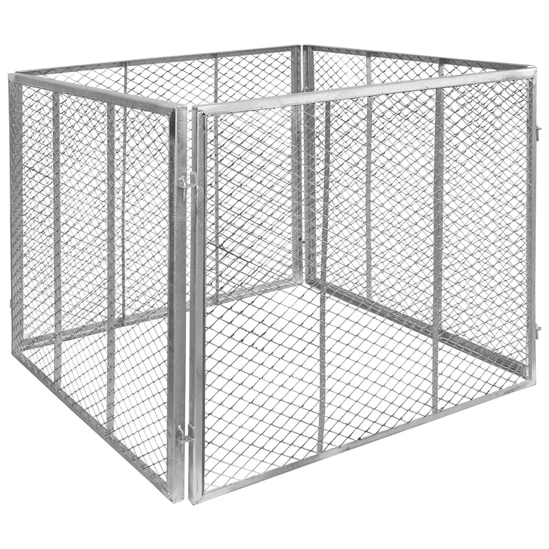 Komposter Stahl verzinkt Kompost Metallkomposter Kompostbehälter Kompostgitter 80 x 80 x 70 cm Garte