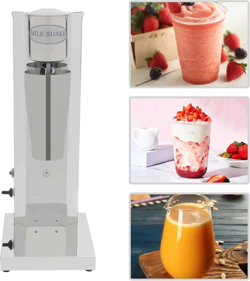 650ML Elektrisch Milchshakemaschine, Eiweissshaker, Barmixer Cocktailshaker 180W, mit Rutschfeste Fü