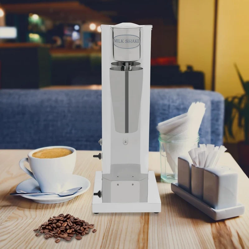 650ML Elektrisch Milchshakemaschine, Eiweissshaker, Barmixer Cocktailshaker 180W, mit Rutschfeste Fü