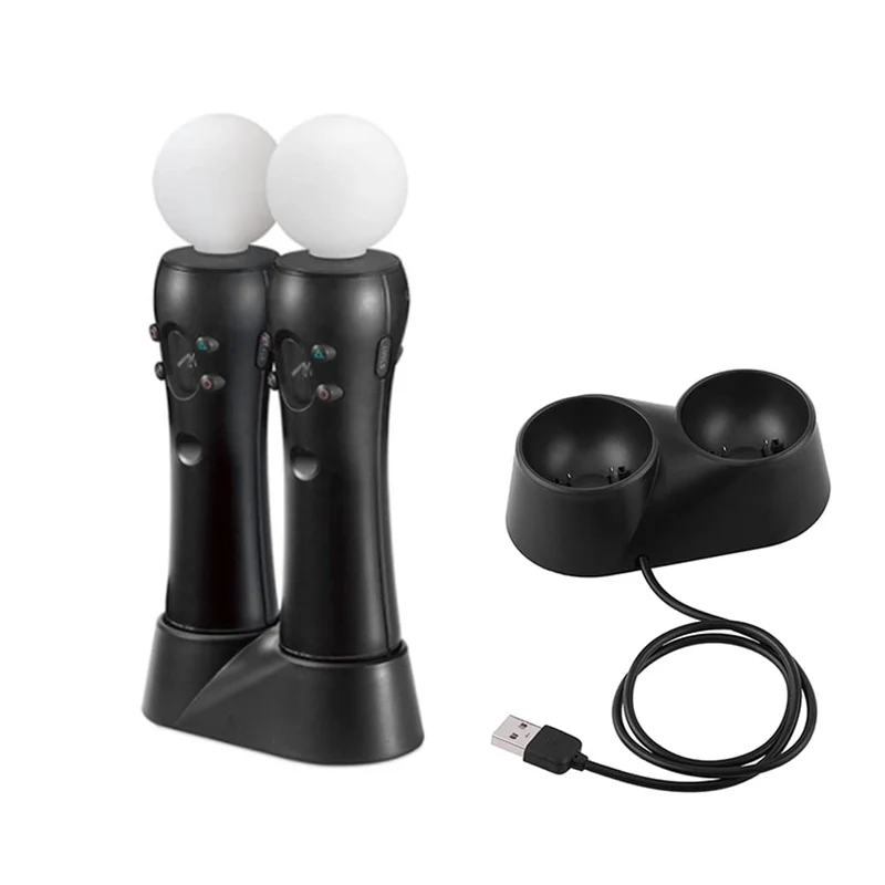 Yctze Controller-Ladestation für PS4 VR, Dual Charger Dock-Ladestationsständer, für Play Station PS4