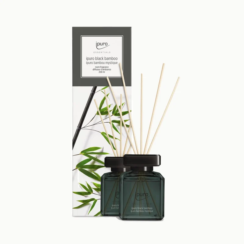 ipuro - erfrischender ipuro black bamboo Raumduft - dezenter Raumerfrischer mit grünen & holzigen No